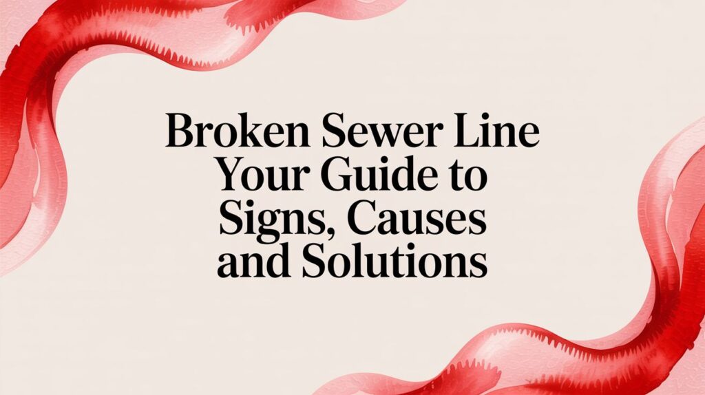broken sewer line sewer guide