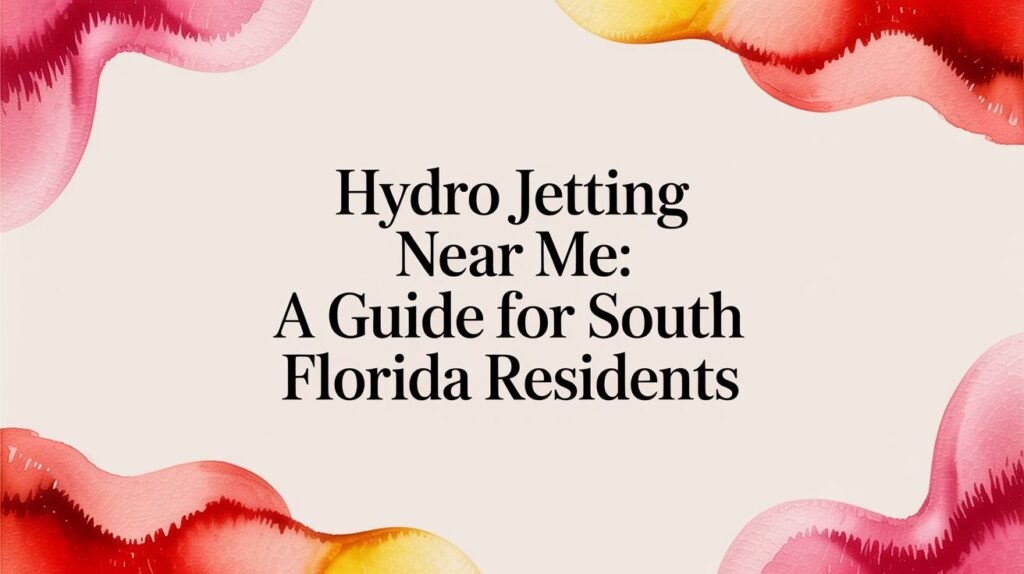 hydro jetting near me guide cover
