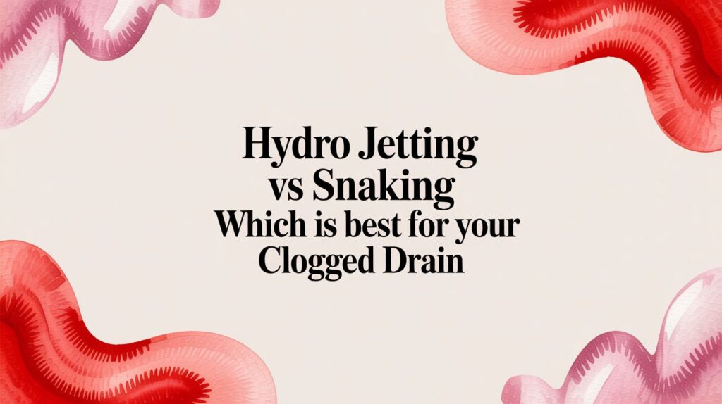 hydro jetting vs snaking drain cleaning