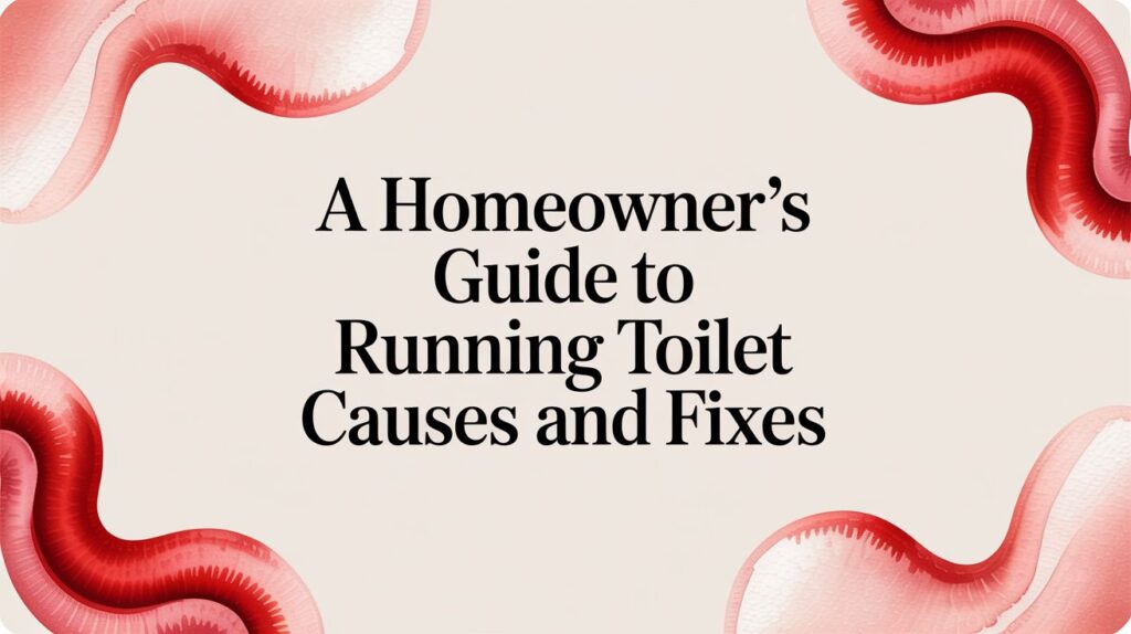 running toilet causes guide cover