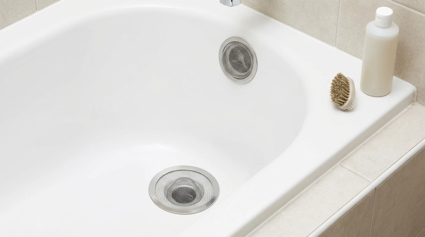 Hair-Clogs-in-Your-Bathtub