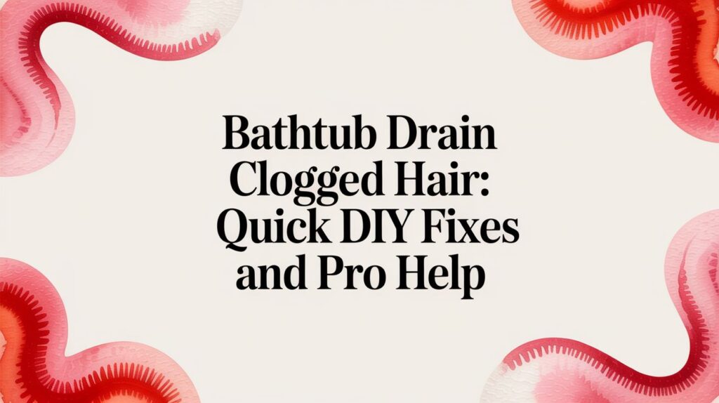 bathtub drain clogged hair title screen