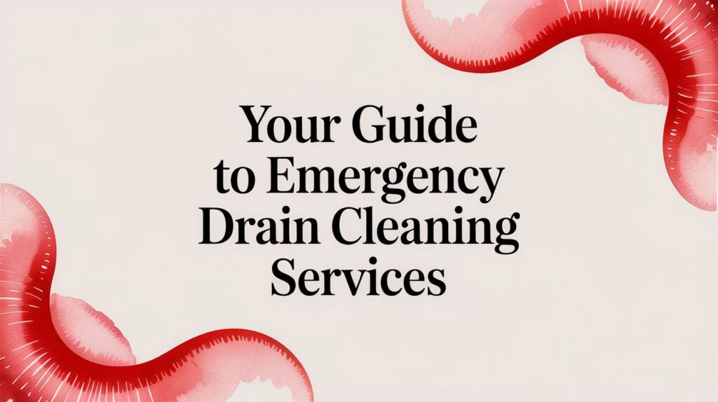 emergency drain cleaning services drain guide